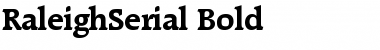 RaleighSerial Bold Font