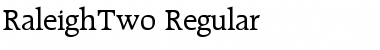 RaleighTwo Font
