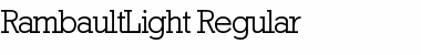 RambaultLight Font