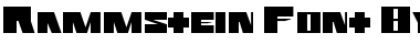 Rammstein Font By: AiR Rammstein Font BY: AiR Font