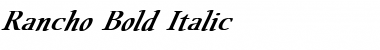 Rancho Bold Italic Font