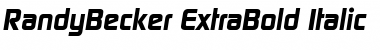 RandyBecker-ExtraBold Italic Font