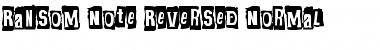 Ransom Note Reversed Font