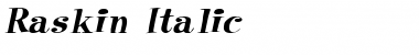 Raskin Italic