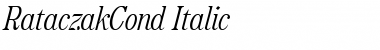 RataczakCond Italic Font