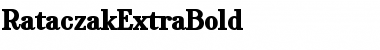 RataczakExtraBold Regular Font