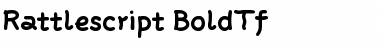 Rattlescript-BoldTf Regular Font