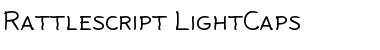 Rattlescript-LightCaps Regular Font