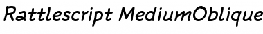 Download Rattlescript-MediumOblique Font