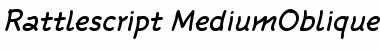 Download Rattlescript-MediumObliqueTf Font