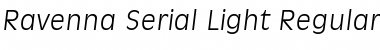 Ravenna-Serial-Light Font