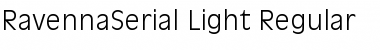 RavennaSerial-Light Regular Font
