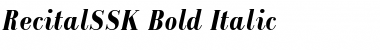 RecitalSSK Bold Italic