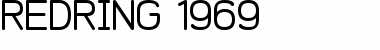 REDRING 1969 Regular Font
