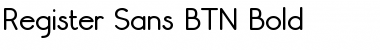 Register Sans BTN Bold Font