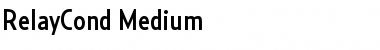 RelayCond-Medium Regular Font