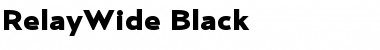 RelayWide-Black Regular Font