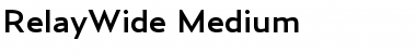 RelayWide-Medium Regular Font