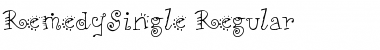 RemedySingle Regular Font