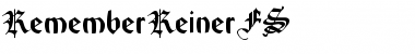RememberReinerFS Regular Font