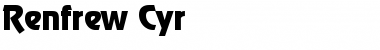 Renfrew Cyr Regular Font