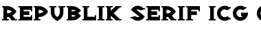 Republik Serif ICG 02 Regular Font