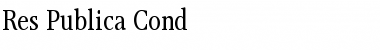 Download Res Publica Cond Font