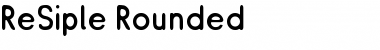 ReSiple Rounded Font
