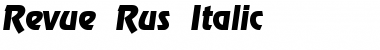 Revue Rus Italic Font