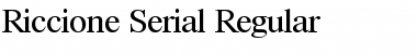 Riccione-Serial Regular Font