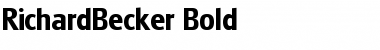 RichardBecker Bold Font