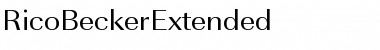 RicoBeckerExtended Regular Font