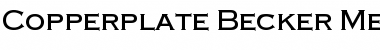 Download Copperplate Becker Med Font Download Copperplate Becker Med Font