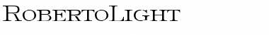 RobertoLight Regular Font