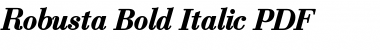 Robusta Bold Italic Font