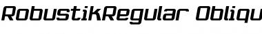 RobustikRegular Oblique Regular Font