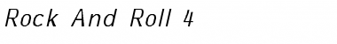 Rock And Roll 4 Italic Font
