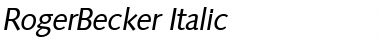 RogerBecker Italic