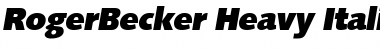 RogerBecker-Heavy Font