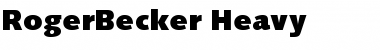 RogerBecker-Heavy Regular Font