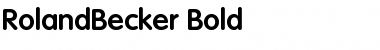Download RolandBecker Font