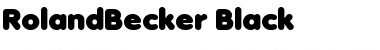 Download RolandBecker-Black Font