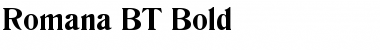 Romana BT Font