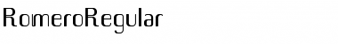 RomeroRegular Regular Font