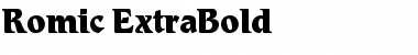 Download Romic-ExtraBold Font