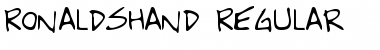 Download RonaldsHand Font Download RonaldsHand Font
