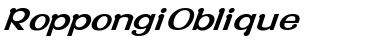 Download RoppongiOblique Font Download RoppongiOblique Font
