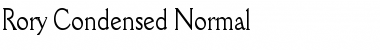 Rory Condensed Normal Font