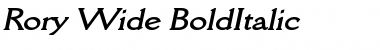 Rory Wide Font Rory Wide Font
