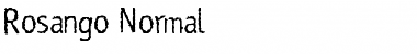 Rosango Normal Font
